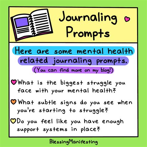 12 Journaling Prompts For Mental Health Self Love Rainbow