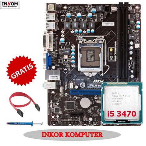 Jual Motherboard Mainboard Mobo H Lga Msi I Shopee