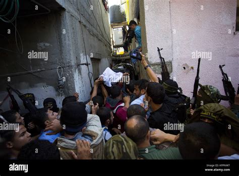 Gaza City The Gaza Strip Palestine St Oct Mourners Carry