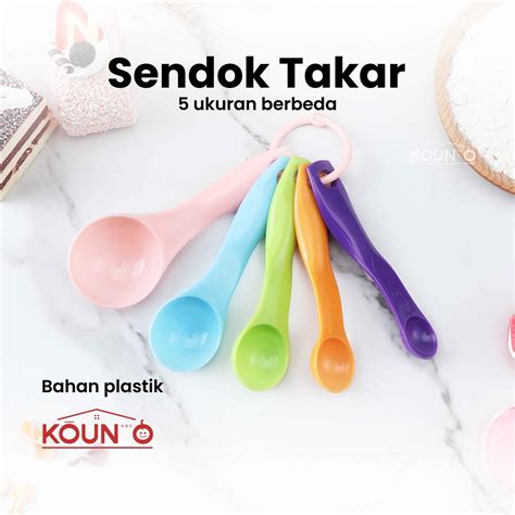 Jual Sendok Takar Set In Takaran Plastik Warna Serbaguna Bumbu