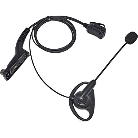 UAYESOK 2 Way Radio Earpiece D Shape Walkie Talkie Headset Multi Pin