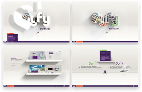 Syfy Channel Brand Guide Website on Behance