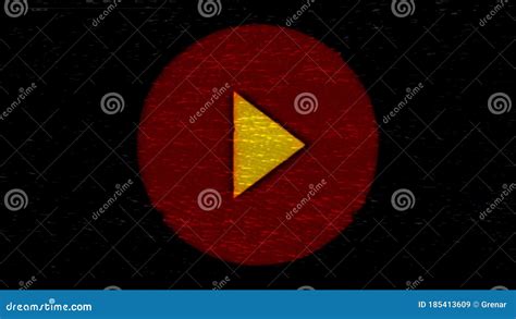 Symbol play button VHS stock illustration. Illustration of noise ...