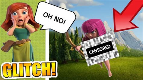 How To Make Any Clash Of Clans Troop Naked Glitch Youtube