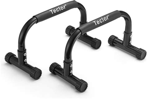 Teclor Push Up Bar Parallettes Bars For L Sit Dip Heavy Duty No