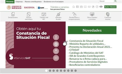 Generar constancia de situación fiscal Constancia Situación Fiscal