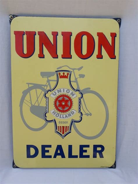 Union Dealer Langcat Bussum Bord 1 Emaille Catawiki