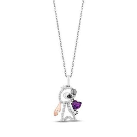 Buy Enchanted Disney Treasures Heart Shaped Amethyst Lilo Stitch