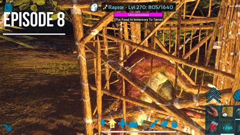 ARK Survival Evolved Mobile Hardcore Hard EPISODE 8 Taming High Level