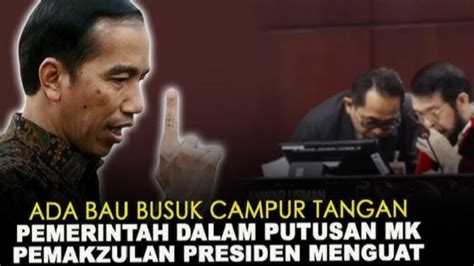 Foto Kisruh Putusan Mk Berlanjut Jokowi Digoyang Pdip Rocky Gerung