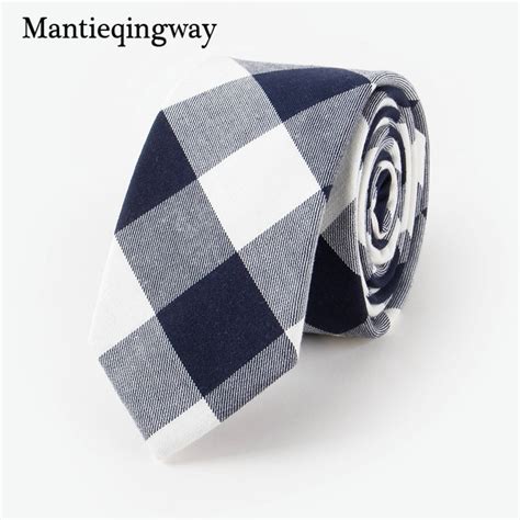 Mantieqingway Formal Wear Business Suits Tie Slim Gravatas Cotton