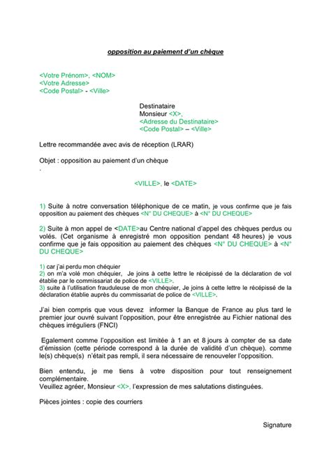 Lettre D Opposition T L Chargement Gratuit Documents Pdf Word Et Excel