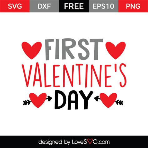 First Valentine S Day Lovesvg