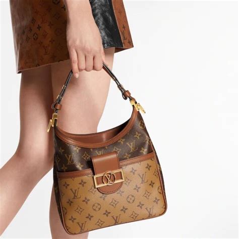 Louis Vuitton Replik Hobo Dauphine PM Monogramm In M45194 Brown