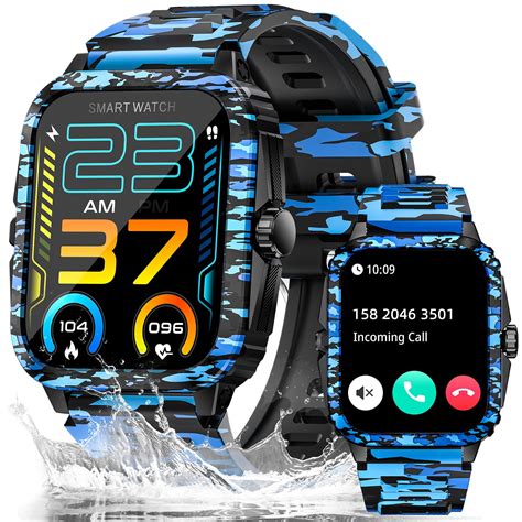 Eigiis Military Smart Watches For Men Atm Waterproof Outdoor Tactical