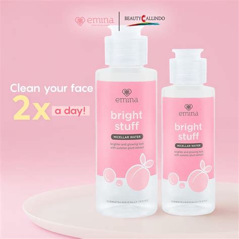 Jual Emina Bright Stuff Micellar Water Drop Cleanser Makeup Remover