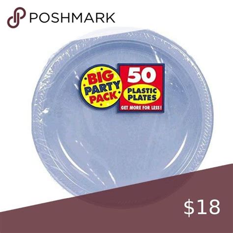 Amscan Big Party Pack Plastic Lunch Plates 50 Party Packs Big Party