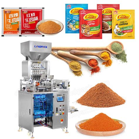 Powder Multi Lane Sachet Packing Machine Seasoning Mix Spice Sachet