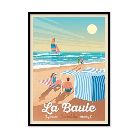 Affiche D Art Ville La Baule Olahoop Travel Posters