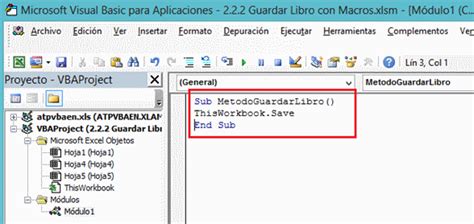 Macro Para Guardar El Libro De Excel