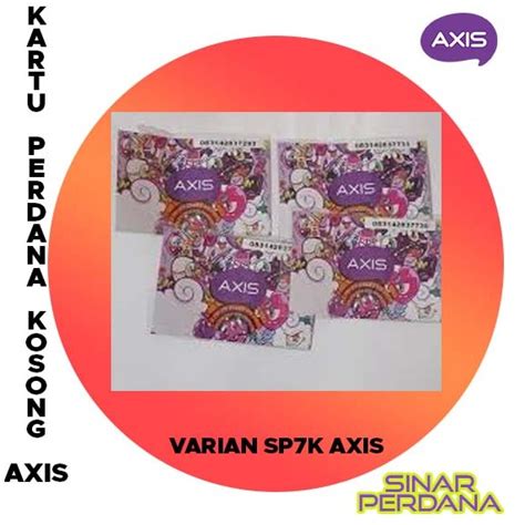 Jual Kartu Perdana Axis Kosong Varian K Pcs Shopee Indonesia