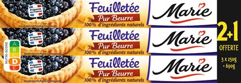 marie PÂTES FEUILLETÉES PUR BEURRE marie 3248830000822