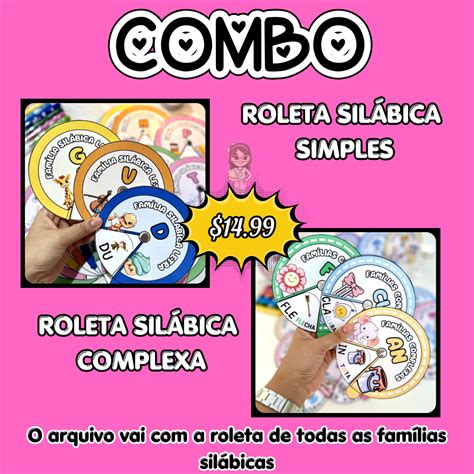 Combo Roleta Sil Bica Simples E Complexas Espa O Alfabetizando Hotmart