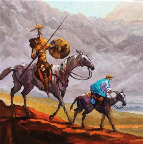 Don Quixote painting Оil painting Оriginal painting Art for | Etsy