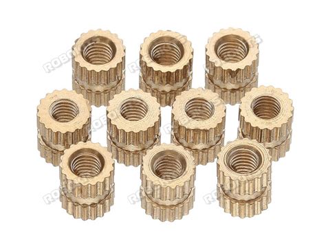 M2 X 5 Mm Brass Heat Threaded Round Insert Nut MOQ 25 Pcs M2 X 5 Mm