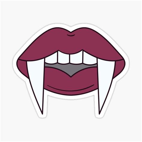 Vampire Sexy Lips Sticker For Sale By Nala Me Redbubble