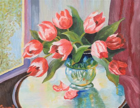 Images For Oidentifierad Konstn R Flower Still Life Oil On