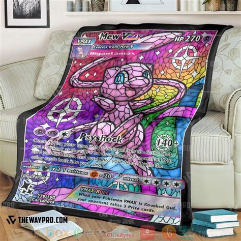 Anime Pokemon Mewtwo And Mew Blanket Hot Sale