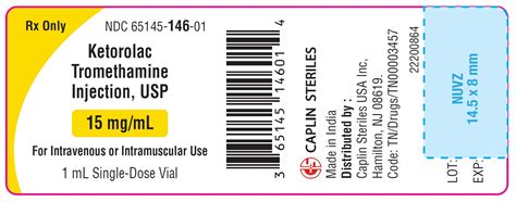 Ketorolac Injection Package Insert