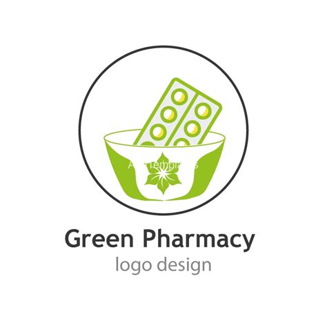 Green Pharmacy Logo Design AYA Templates