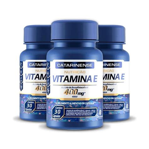 Kit Vitamina E Mg Catarinense C Psulas P O De A Car