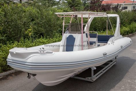 Liya 25ft Rafting Hypalon Sport Cabin Cruiser Rigid Passenger Used Fiberglass Hull Floor