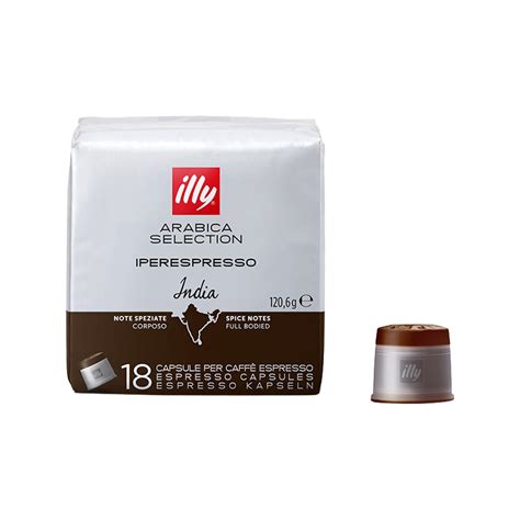 Illy Coffee Capsules Iperespresso Arabica Selection India 8976 100