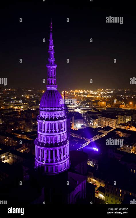 Aerial View Of The Antonelli S Dome And San Gaudenzio Basilica At