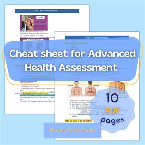 Nurse Practitioner Assessment Cheat Sheet Etsy