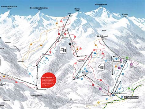 Fieberbrunn Piste Map J2ski