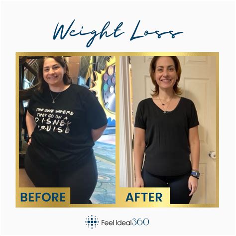 Weight Loss Before After Feel Ideal 360 Med Spa Southlake TX