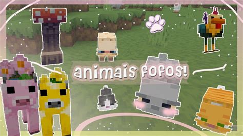 O Mod Que Adiciona Animais Fofos E Engra Ados Mcpe Youtube