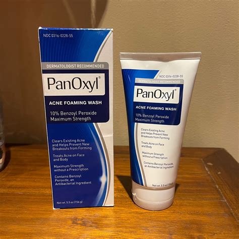 Panoxyl Acne Foaming Wash Benzoyl Peroxide 10 Maximum Strength Kesehatan And Kecantikan Kulit