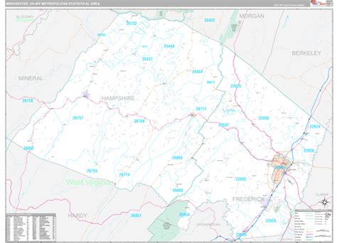 Winchester Va Zip Code Map