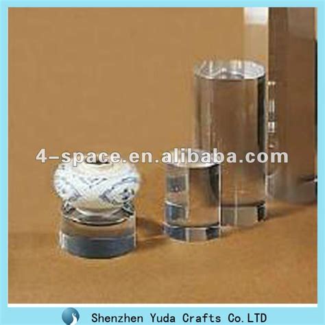 Acrylic Plexiglass Clear Solid Cylinder Pedestalacrylic Display Stand