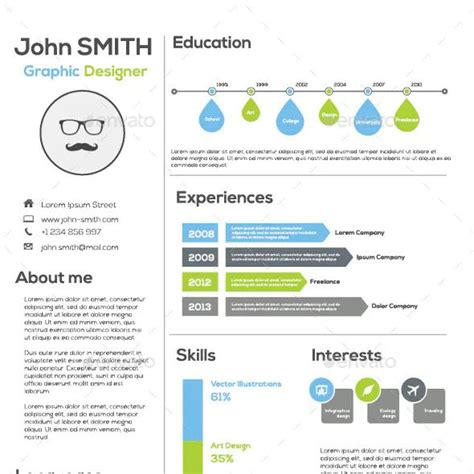 Infographic Resume Template | Infographic resume, Infographic resume template, Infographic