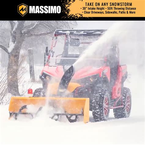 Utv Atv Snow Blower Accessories Massimo Motor