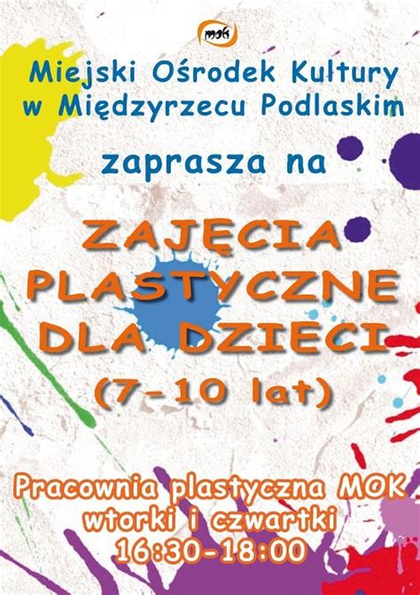 Międzyrzec Zajęcia plastyczne dla dzieci w MOK zaproszenie RadioBiper