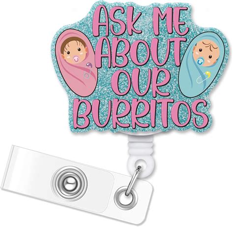 Amazon Erhachaijia Ask Me About Our Burritos Retractable Blue