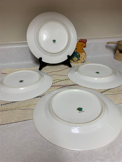 Vintage Meito Hand Painted Floral Dinner Plate Piece Set Etsy